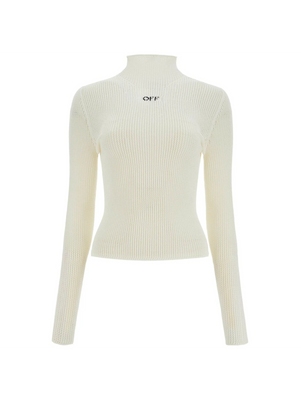 OFF-WHITE-Off Net High Neck Top -JOHN JULIA.