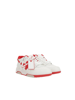 Out Of Office Leather Sneakers-OFF-WHITE-JOHN JULIA