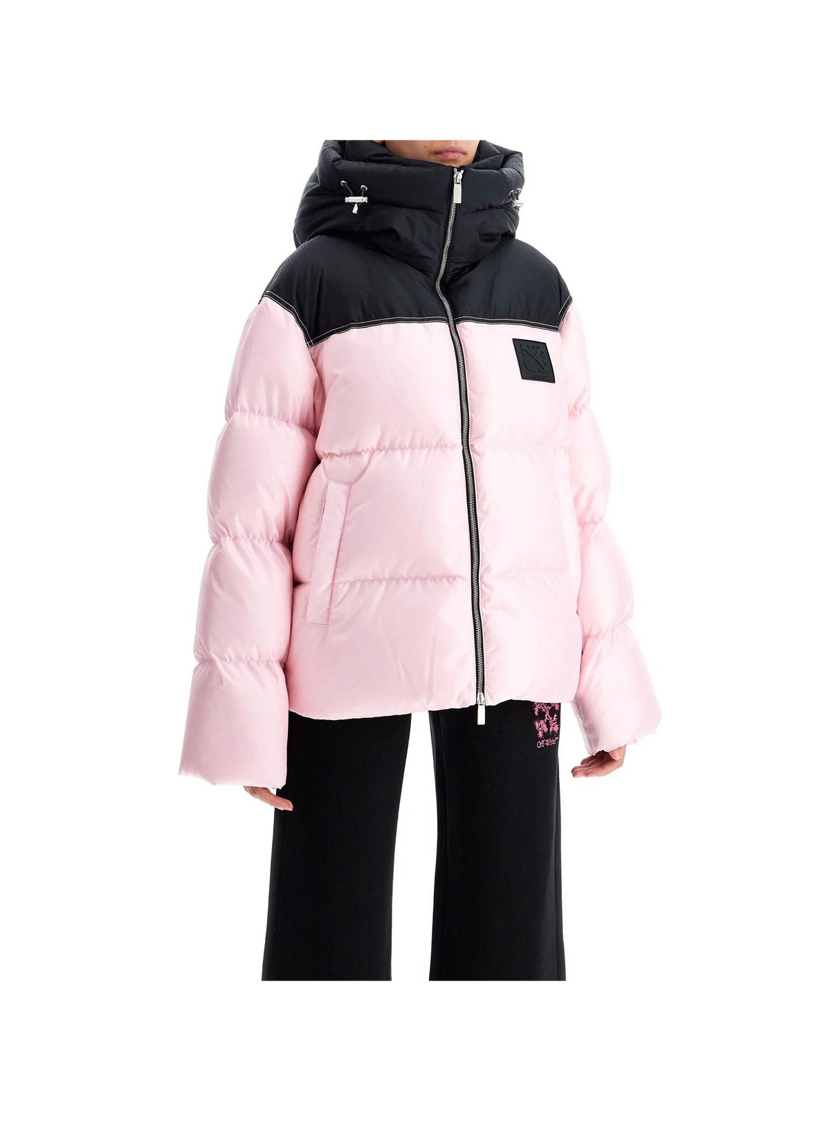 OFF-WHITE-Oversized Down Jacket With -JOHN JULIA.