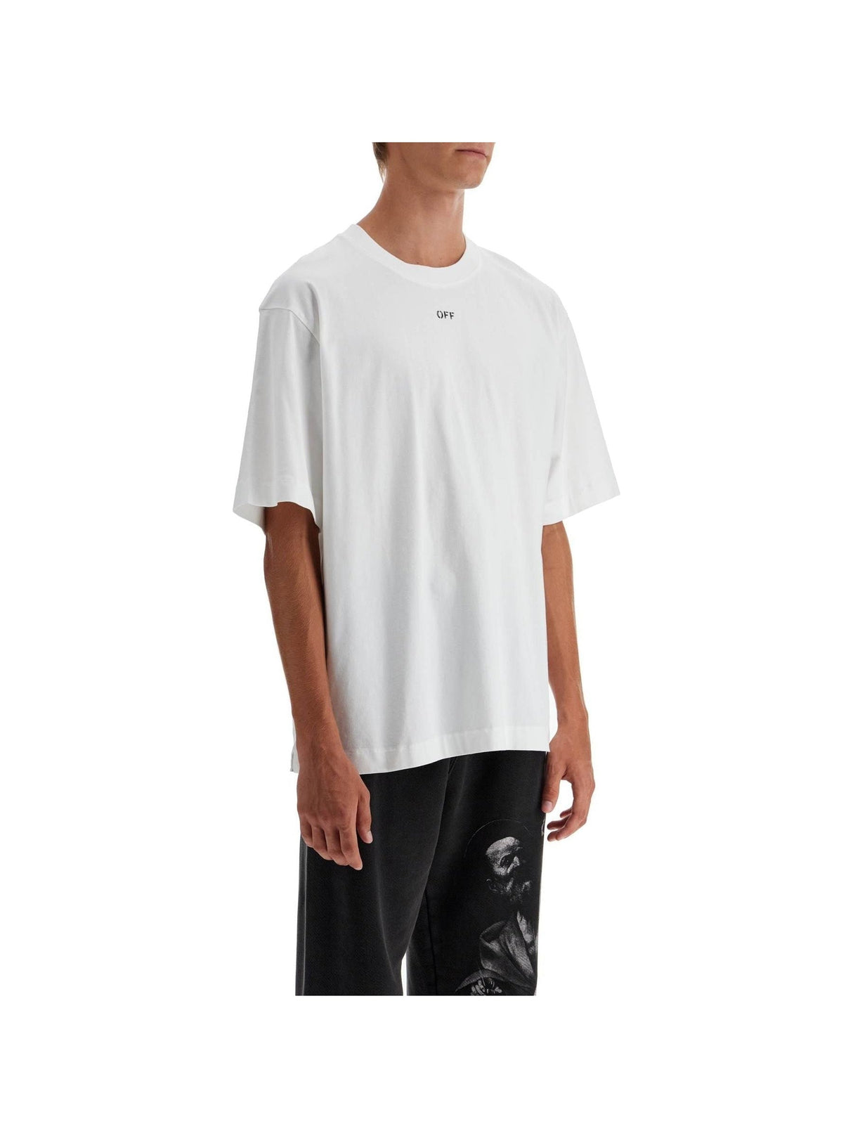 OFF-WHITE-Oversized Crewneck T-Shirt -JOHN JULIA.