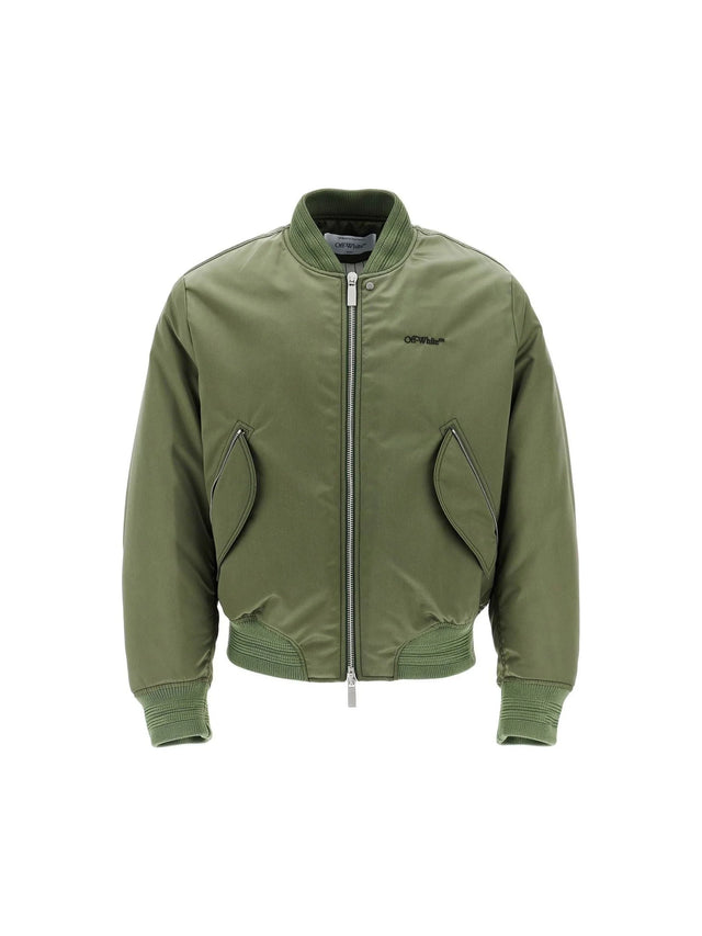 Padded Nylon Bomber Jacket - 42 - Men > Clothing > Jackets and Blazers > Bomber jackets