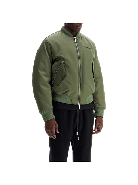 Padded Nylon Bomber Jacket