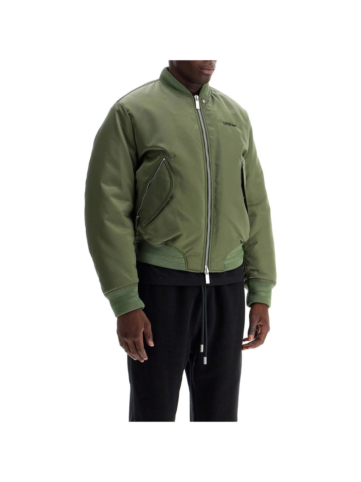 Padded Nylon Bomber Jacket - Men > Clothing > Jackets and Blazers > Bomber jackets