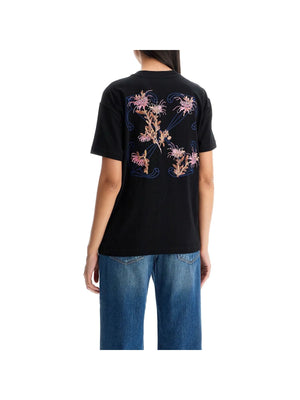 OFF-WHITE-Pinkflower Arrow T Shirt-JOHN JULIA