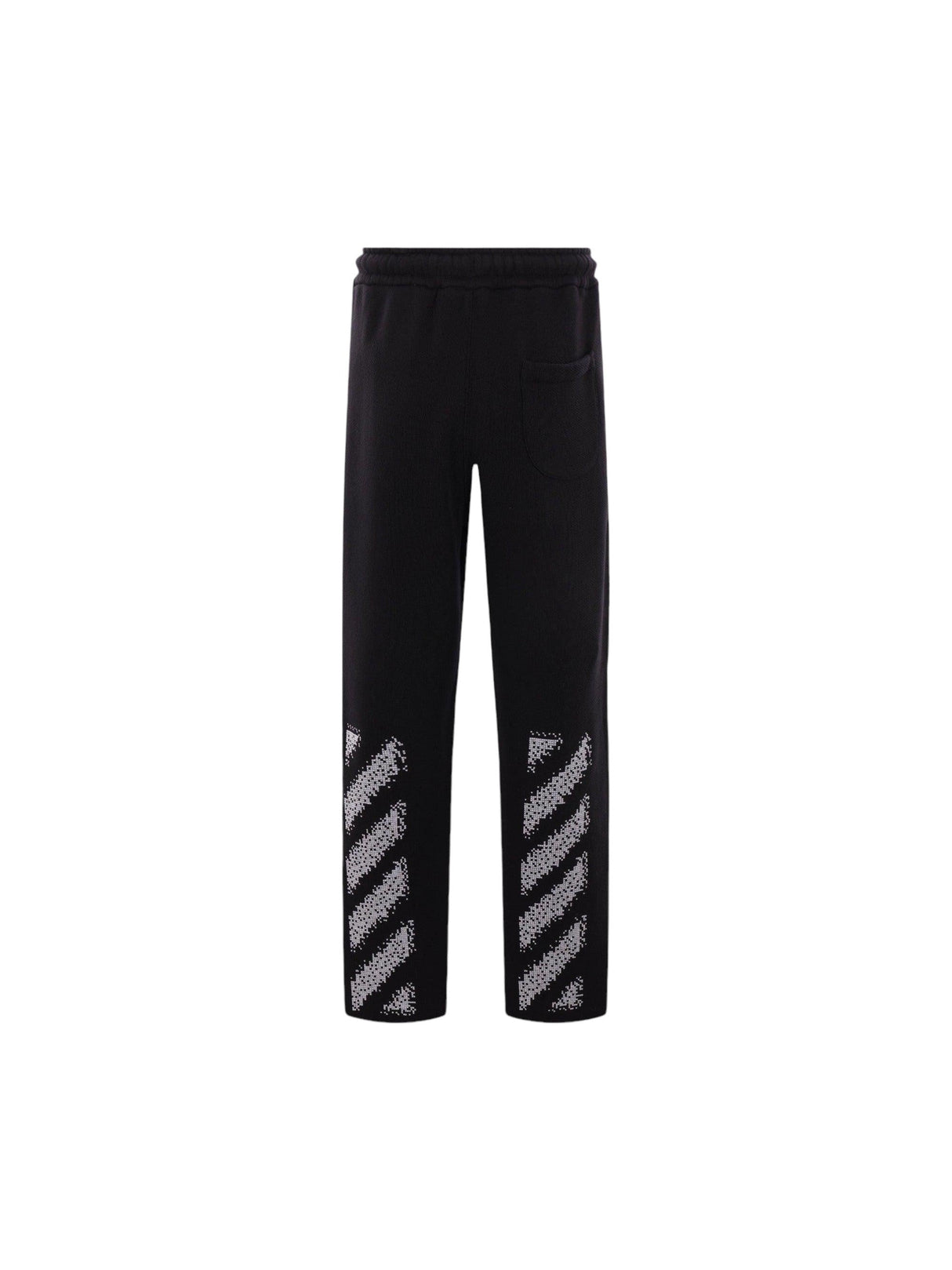 Pixel Diag Jersey Joggers-OFF-WHITE-JOHN JULIA