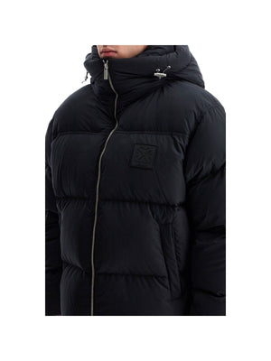 Down Jacket With Logo Patch