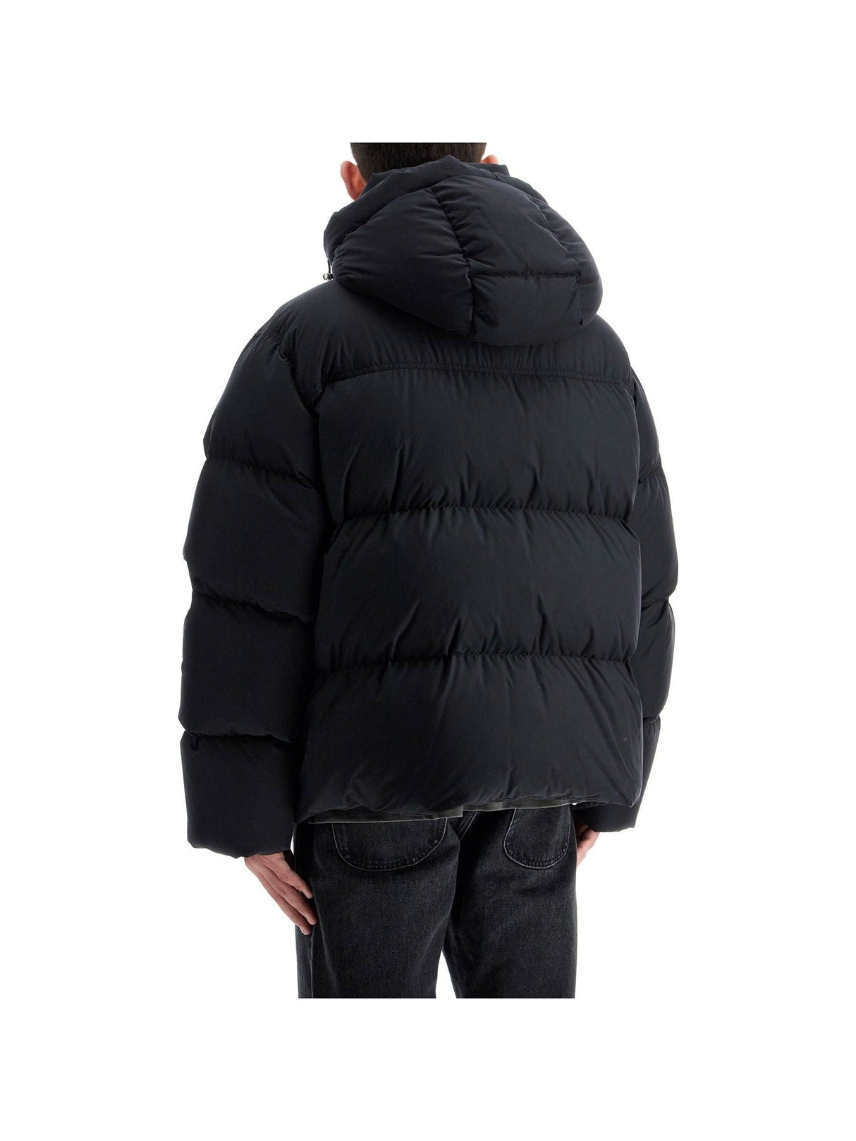 Down Jacket With Logo Patch