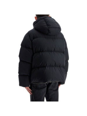 Down Jacket With Logo Patch