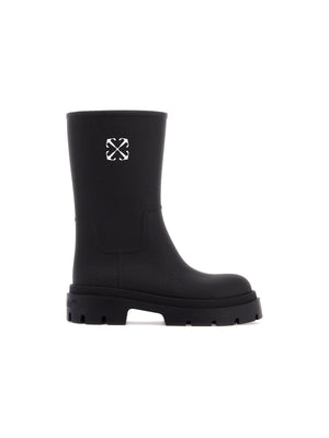 OFF-WHITE-Reboot Arrow Rain Boots -JOHN JULIA.