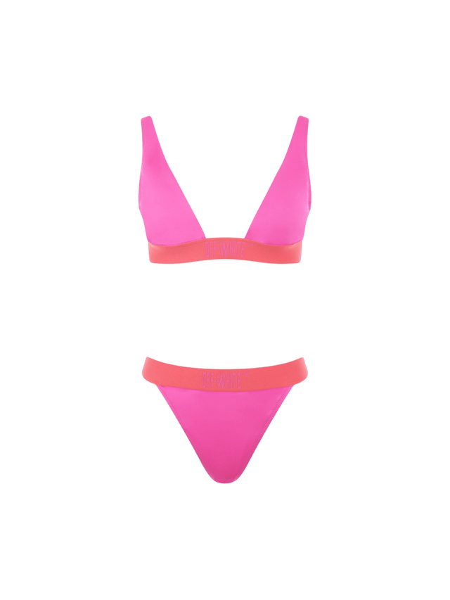 OFF-WHITE-Recycled Lycra Bikini-JOHN JULIA