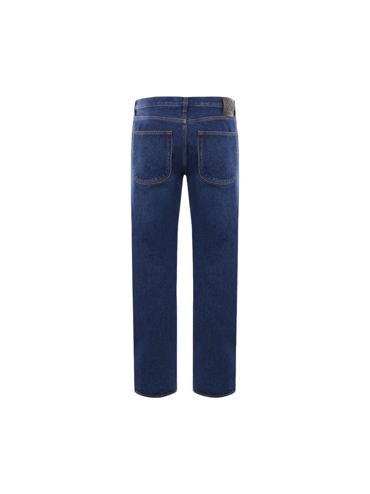 OFF-WHITE-Script Denim Tapered Jeans-JOHN JULIA