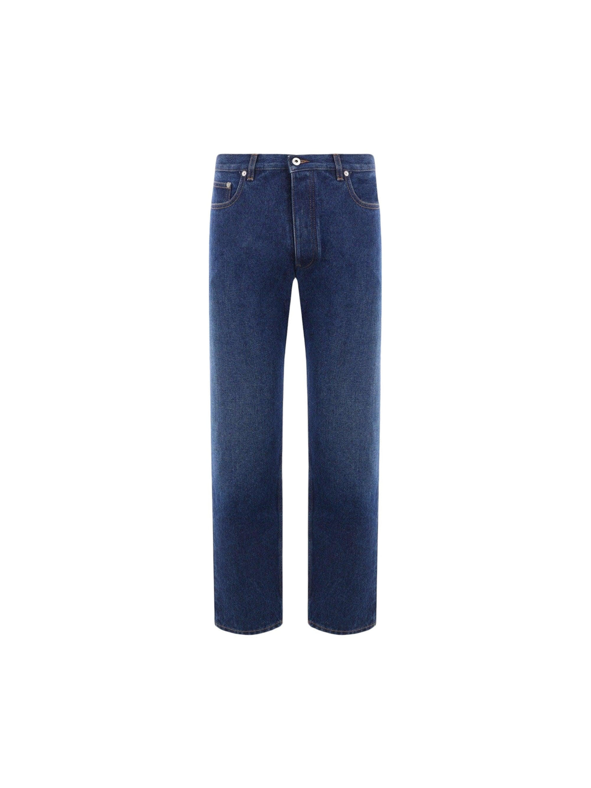 OFF-WHITE-Script Denim Tapered Jeans-JOHN JULIA