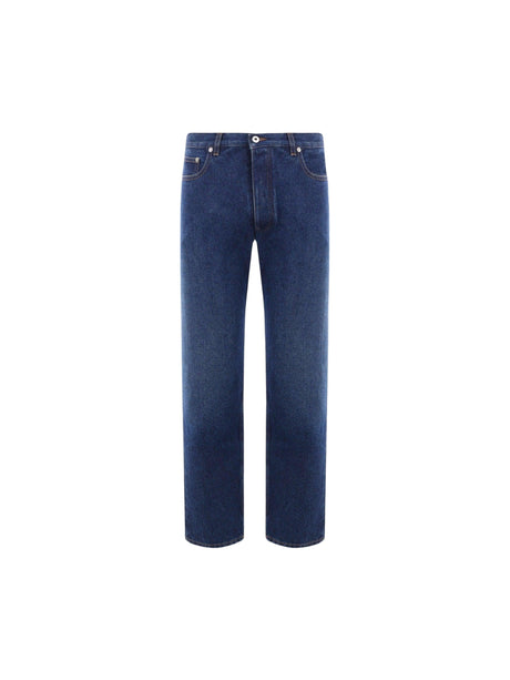 OFF-WHITE-Script Denim Tapered Jeans-JOHN JULIA