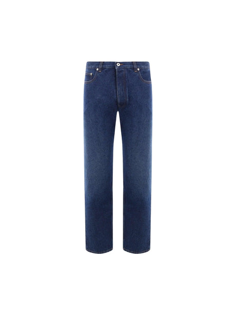 OFF-WHITE-Script Denim Tapered Jeans-JOHN JULIA