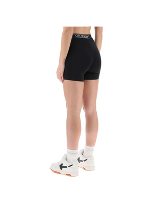 Sporty Shorts With Branded Stripe OFF-WHITE JOHN JULIA.