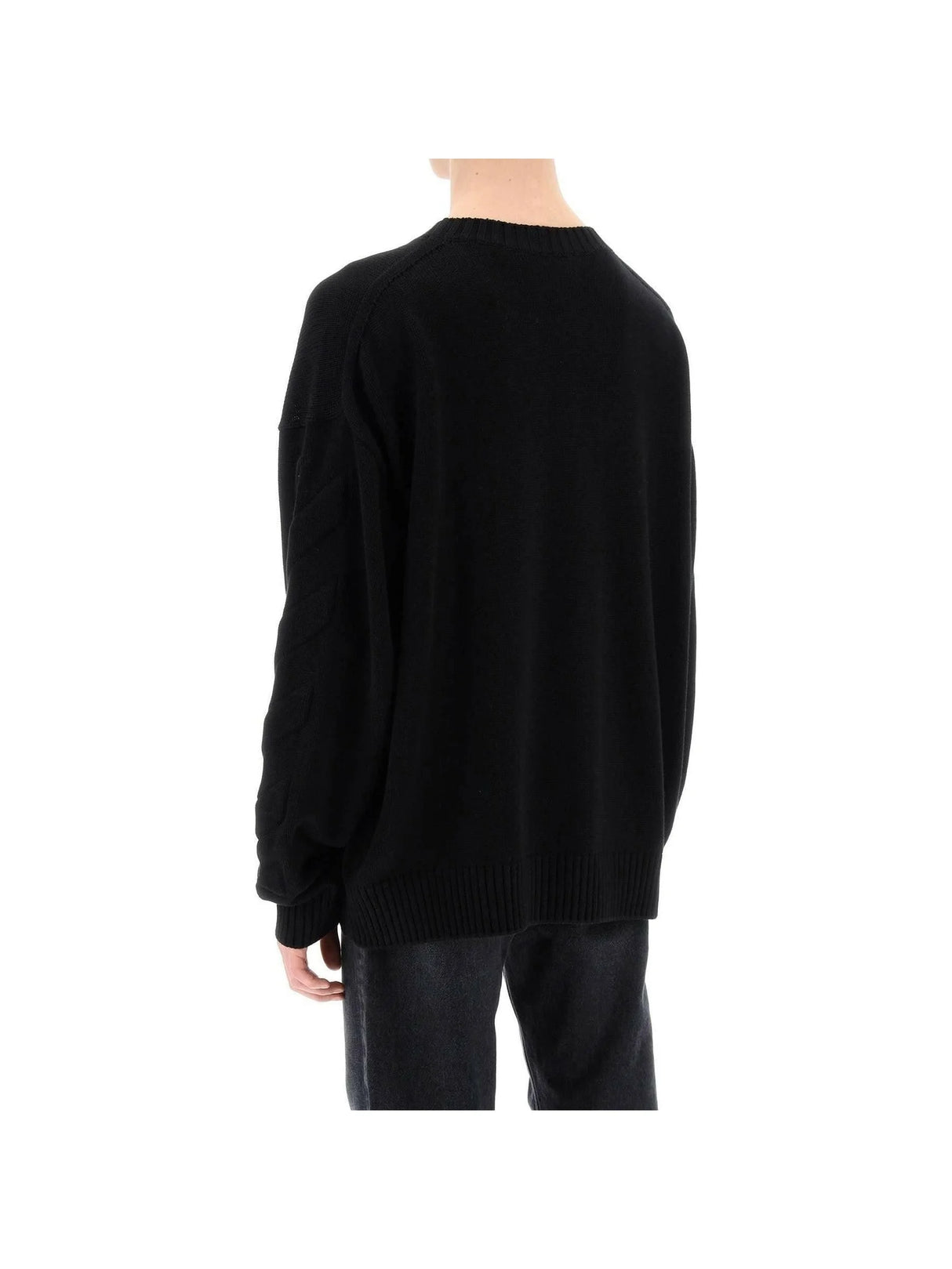 Sweater With Embossed Diagonal Motif OFF-WHITE JOHN JULIA.