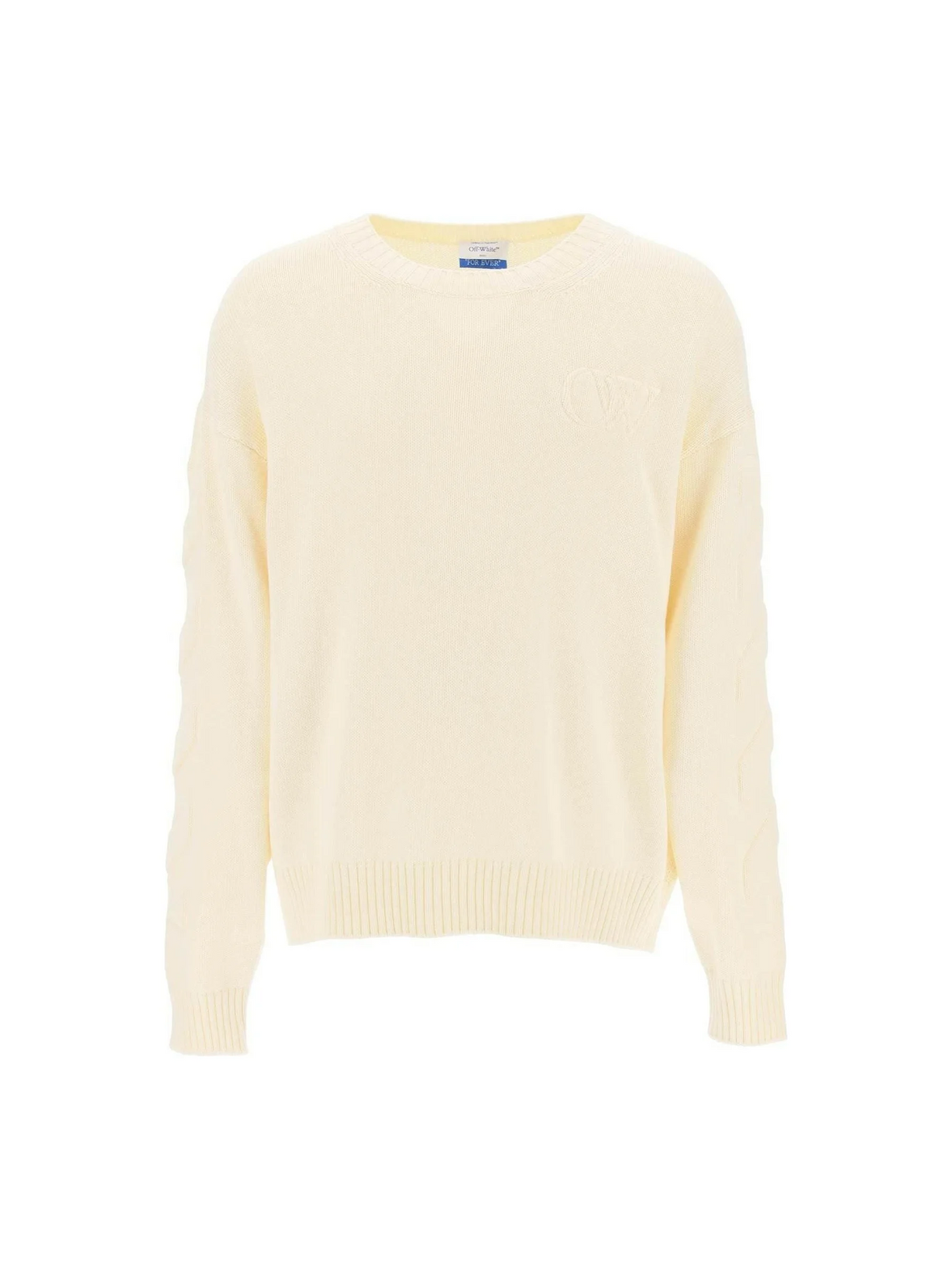 Sweater With Embossed Diagonal Motif OFF-WHITE JOHN JULIA.