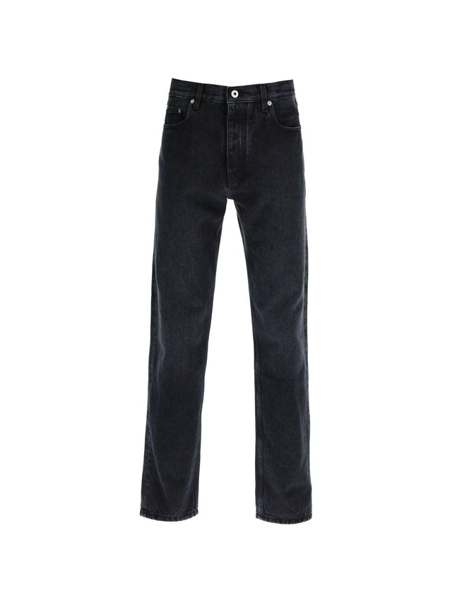 Washed Black Regular-Fit Cotton Jeans OFF-WHITE JOHN JULIA.