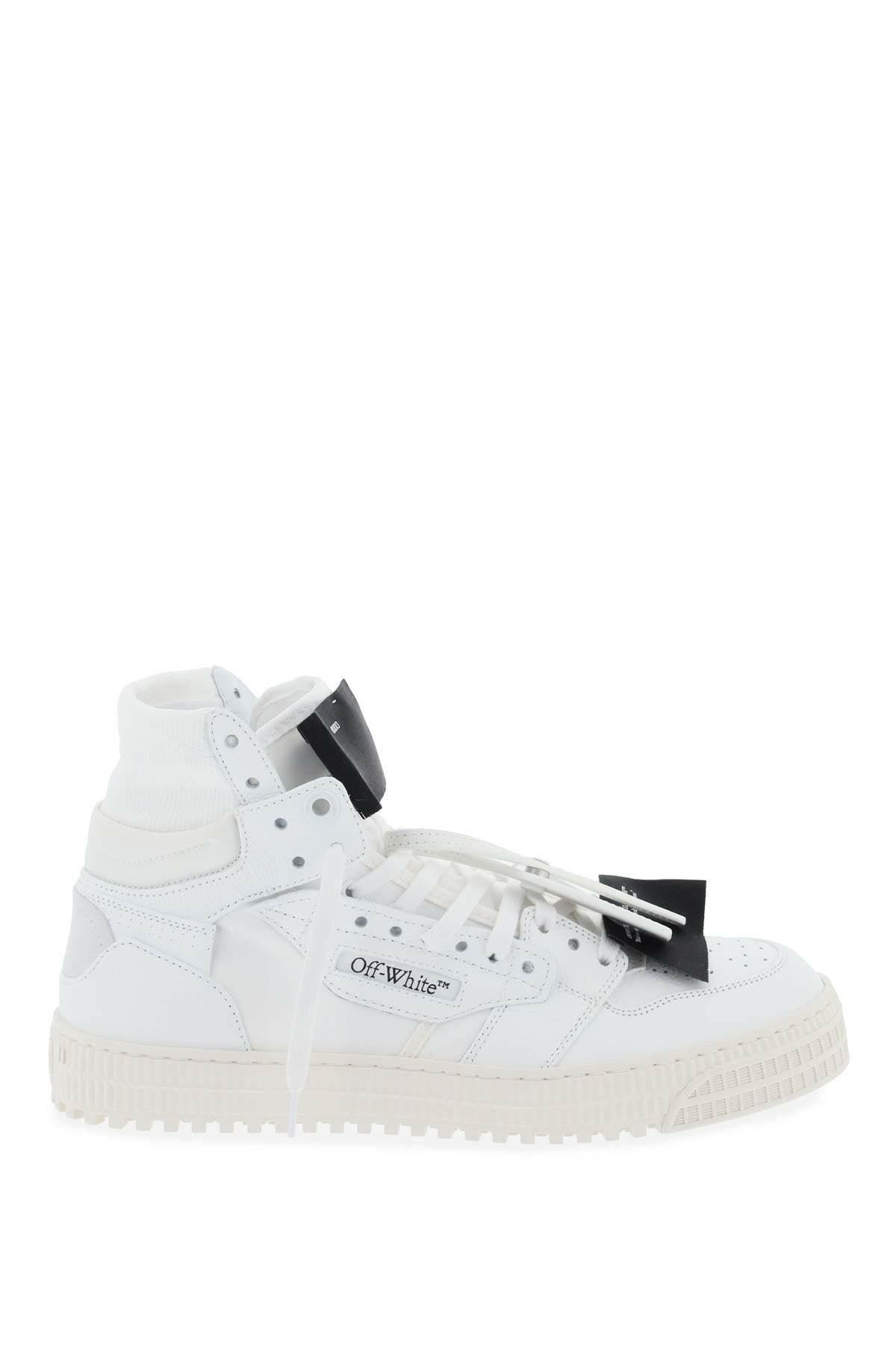 White and Black '3.0 Off Court' Leather High-Top Sneakers OFF-WHITE JOHN JULIA.