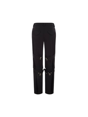 Cargo Wool Pants-Off-White-JOHN JULIA