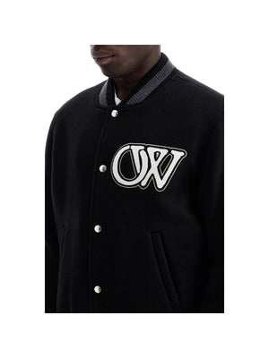 Wool Blend Varsity Bomber Jacket Embroidery - Men > Clothing > Jackets and Blazers > Bomber jackets