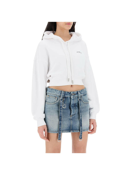 x Ray Arrow Cropped Hoodie OFF-WHITE JOHN JULIA.