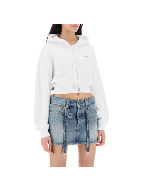 x Ray Arrow Cropped Hoodie OFF-WHITE JOHN JULIA.