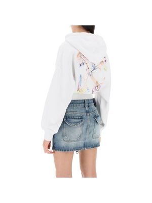 x Ray Arrow Cropped Hoodie OFF-WHITE JOHN JULIA.