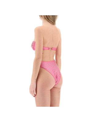 Flamingo Rhinestone Balconette Bikini Set OSÉREE JOHN JULIA.