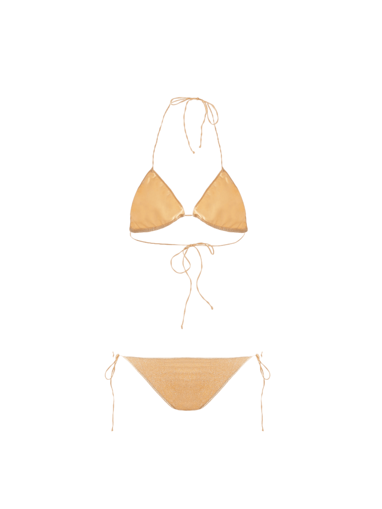 OSÉREE-Lumière Crossed Lurex Bikini-JOHN JULIA