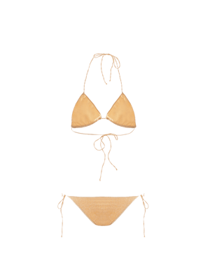 OSÉREE-Lumière Crossed Lurex Bikini-JOHN JULIA