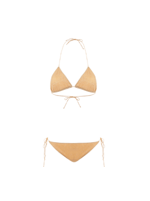 OSÉREE-Lumière Crossed Lurex Bikini-JOHN JULIA