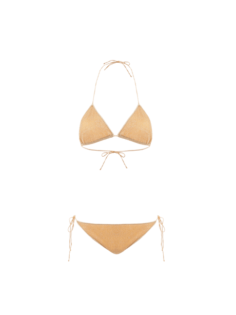 OSÉREE-Lumière Crossed Lurex Bikini-JOHN JULIA