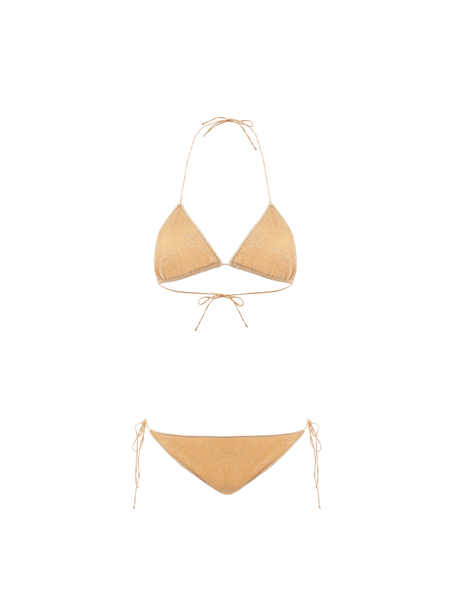 OSÉREE-Lumière Crossed Lurex Bikini-JOHN JULIA