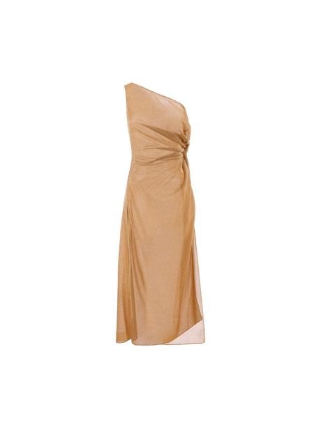 One-Shoulder Lurex Dress-OSÉREE-JOHN JULIA