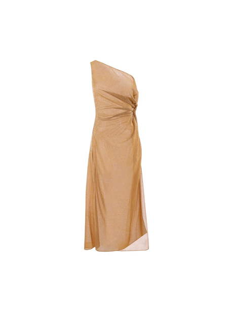 One-Shoulder Lurex Dress-OSÉREE-JOHN JULIA