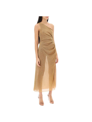 One-shoulder Dress In Lurex Knit