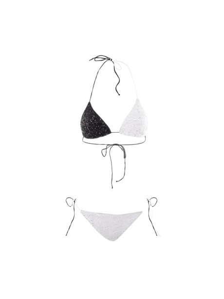 Sequinned Fabric Micro Bikini-OSÉREE-JOHN JULIA