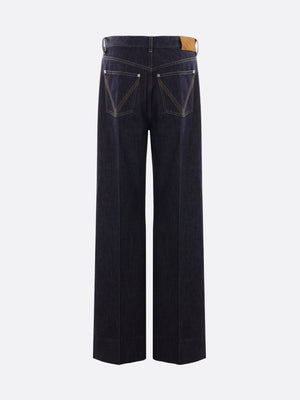 Palazzo Wide-Leg Jeans-Bottega Veneta-JOHN JULIA