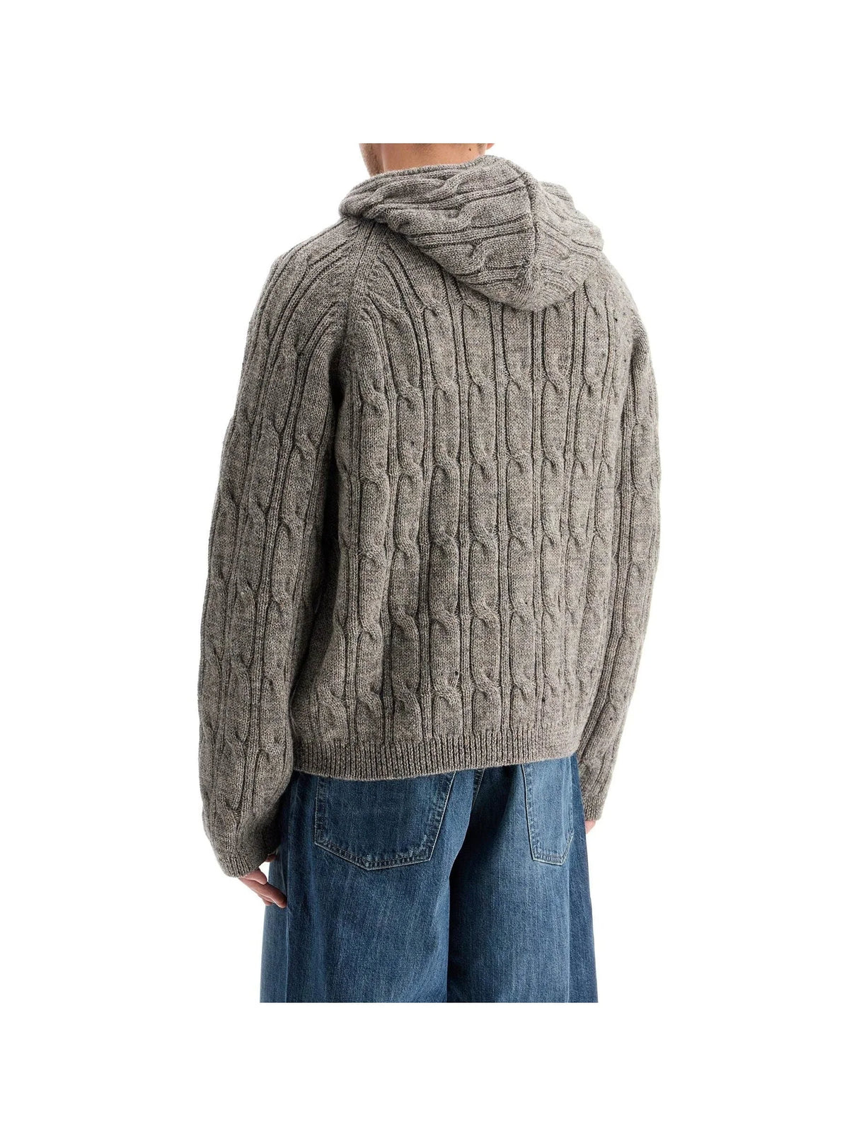 OUR LEGACY-Cable Knit Zip Cardigan-JOHN JULIA