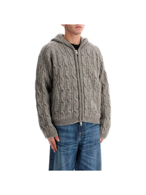 OUR LEGACY-Cable Knit Zip Cardigan-JOHN JULIA