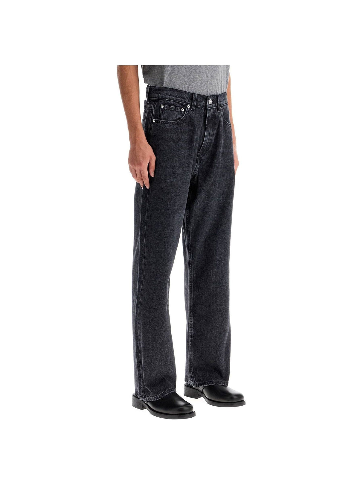 Cotton Denim Third Cut Jeans