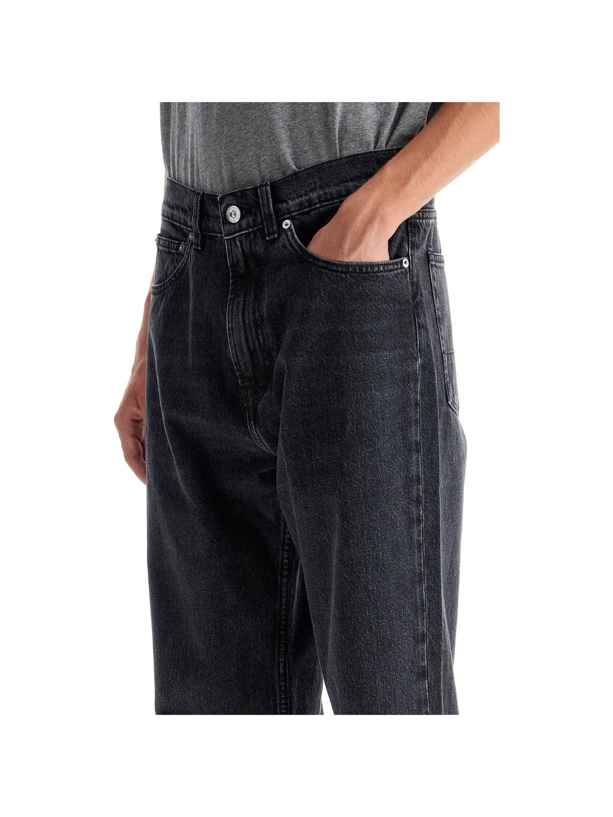 Cotton Denim Third Cut Jeans