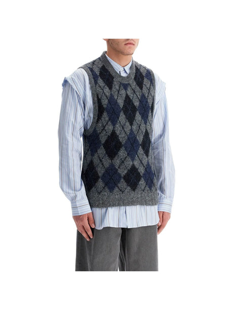 Duke Argyle Knit Vest-Our Legacy-JOHN JULIA