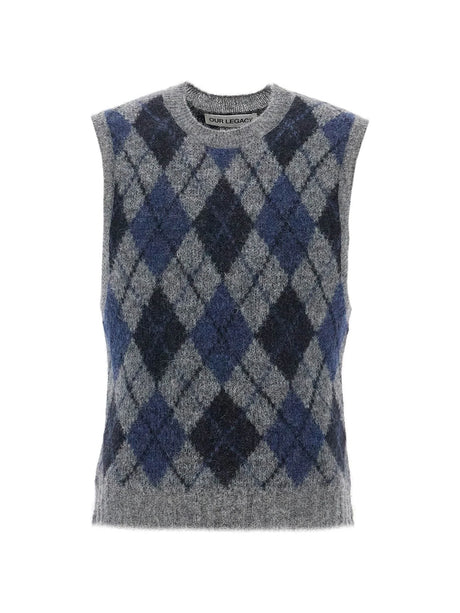 Duke Argyle Knit Vest-Our Legacy-JOHN JULIA