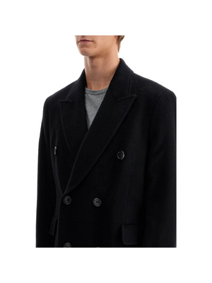 Wool Mohair Double-Breasted Coat - Men > Clothing > Outerwear > Coats