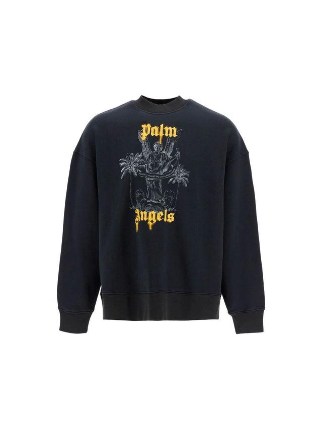 Brushed Cotton Palm Pencil Sweatshirt - Men > Clothing > T-Shirts and Sweatshirts > Sweatshirts