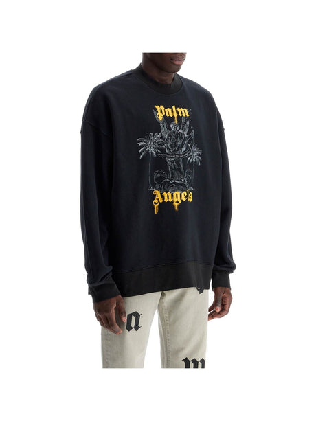 Brushed Cotton Palm Pencil Sweatshirt