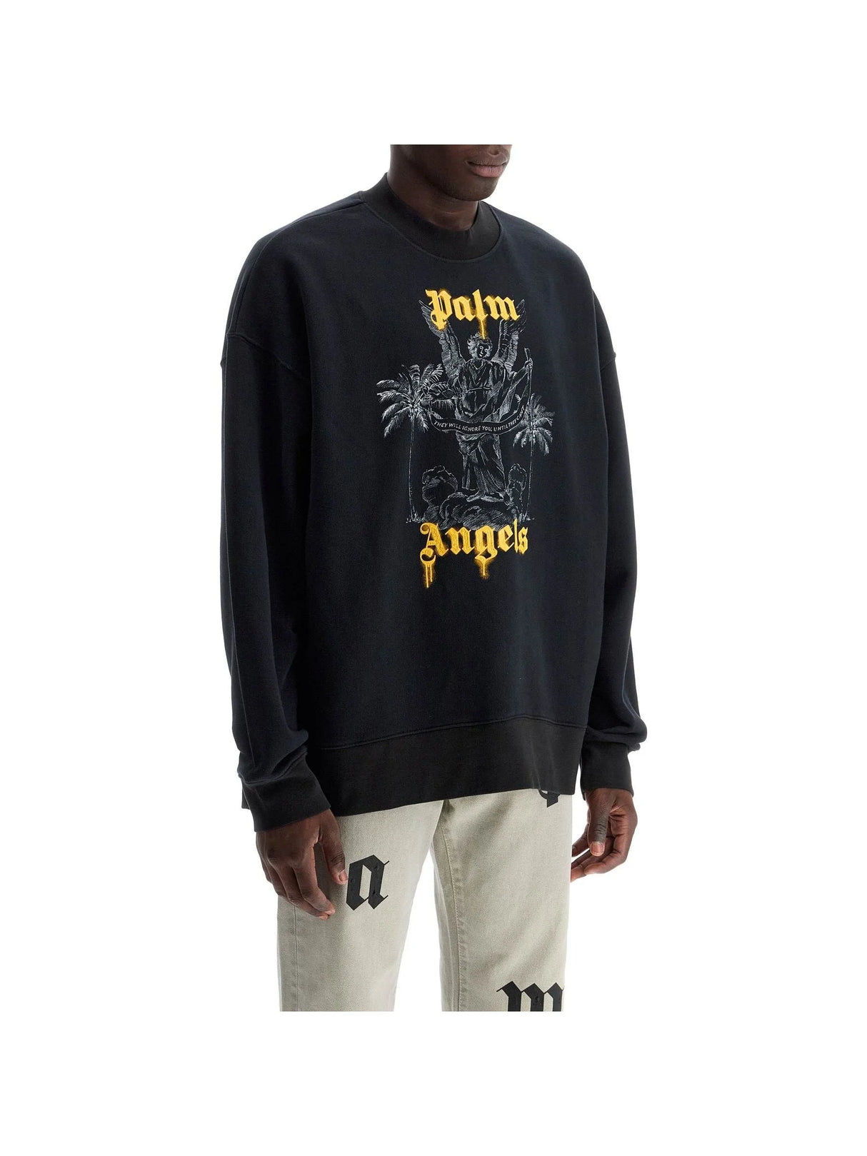 Brushed Cotton Palm Pencil Sweatshirt - Men > Clothing > T-Shirts and Sweatshirts > Sweatshirts