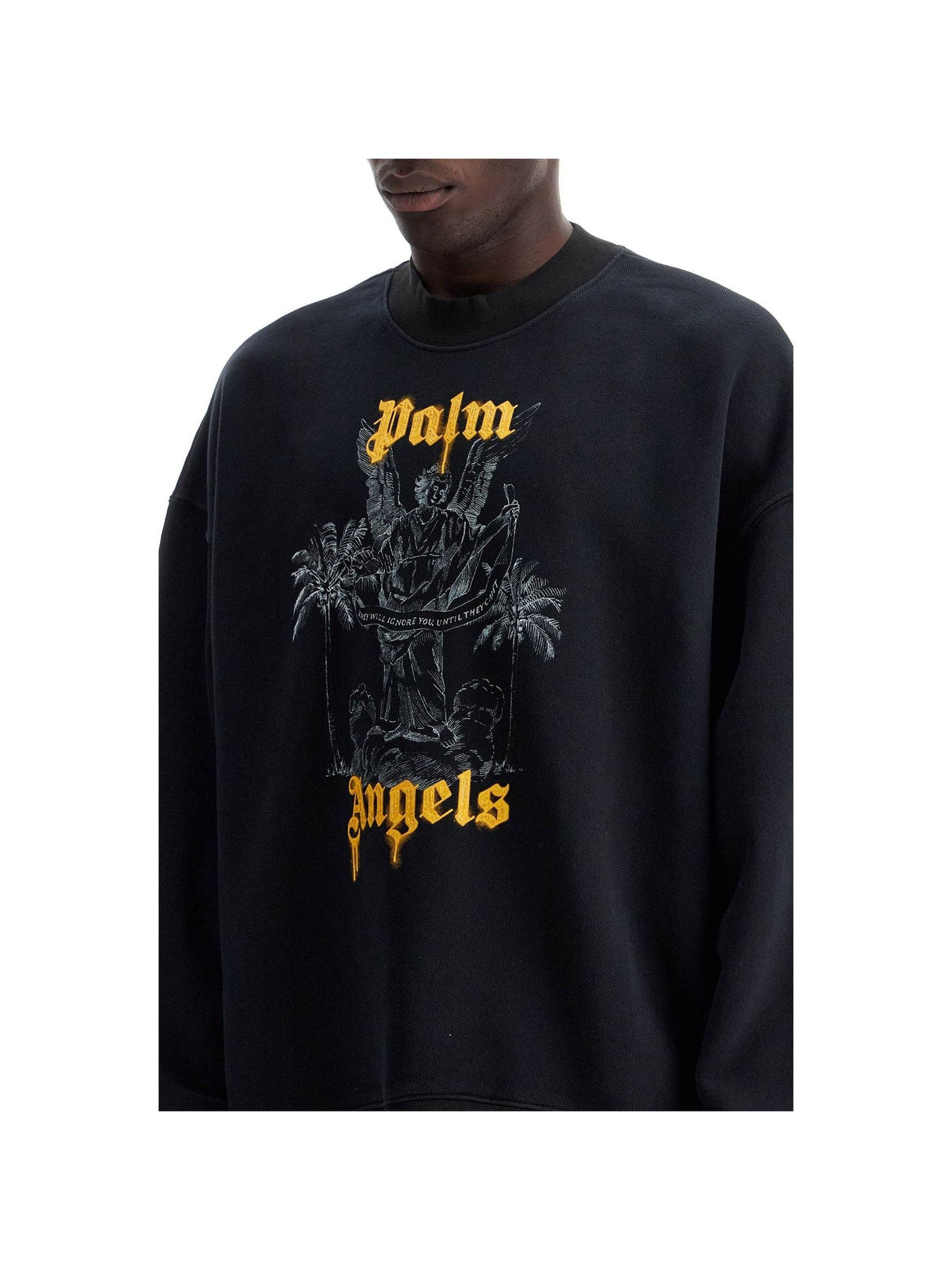 Brushed Cotton Palm Pencil Sweatshirt